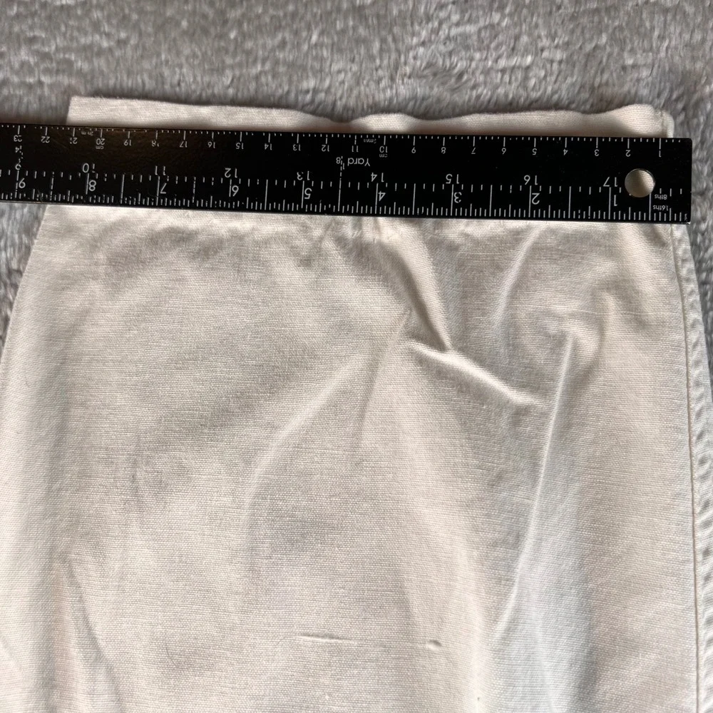 Vintage Dockers Levi Strauss Pleated Chino Canvas Pants Cream Mens 35x28 90s